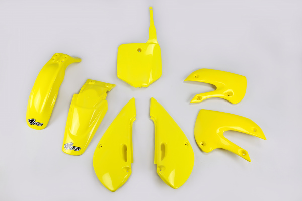 Plastic Kit yellow for Kawasaki KLX 110 (2001-09) - REPLICA PLASTICS - KA37002-102 - Ufo Plast