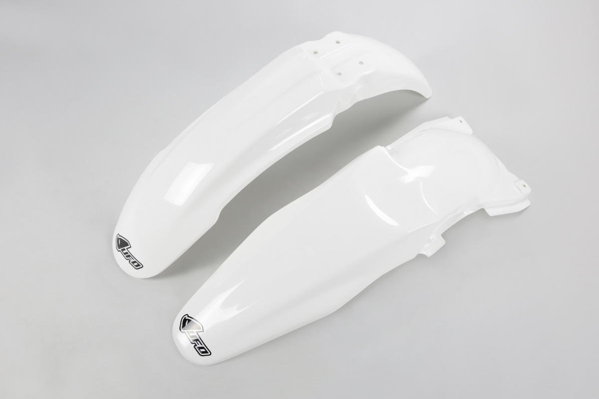 Kit Parafanghi bianco per Kawasaki KXF 250 (2006-08) - KXF 450 (2006-08) - PLASTICHE REPLICA - KAFK204-047 - Ufo Plast
