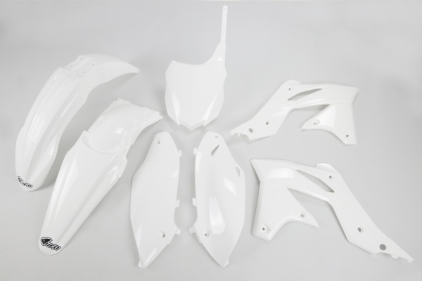 Kit Plastiche bianco per Kawasaki KXF 250 (2013-16) - PLASTICHE REPLICA - KAKIT219-047 - Ufo Plast
