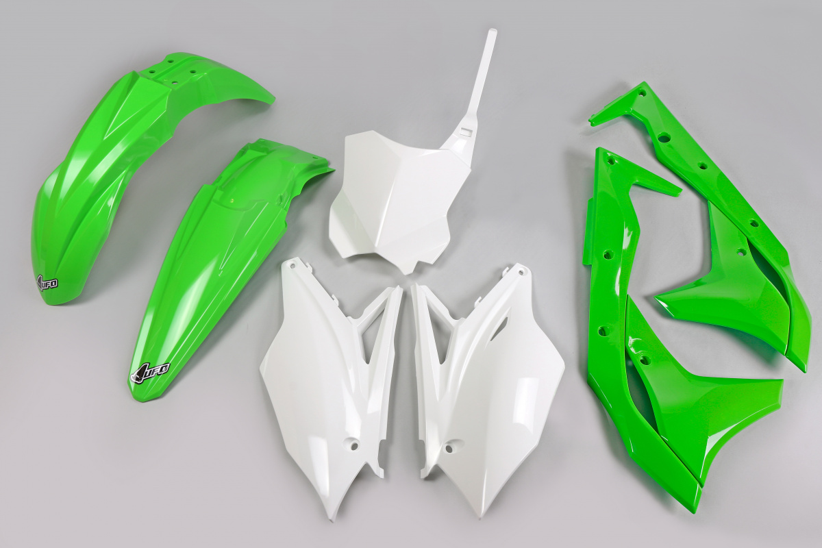 Kit Plastiche OEM Color 19 per Kawasaki KXF 250 (2018-20) - PLASTICHE REPLICA - KAKIT225-999A - Ufo Plast