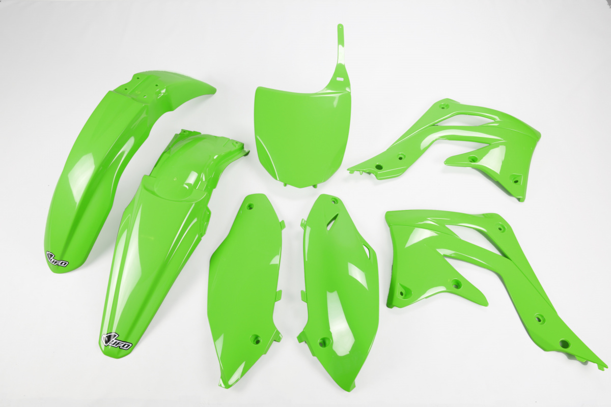 Kit Plastiche verde per Kawasaki KXF 450 (2012) - PLASTICHE REPLICA - KAKIT217-026 - Ufo Plast