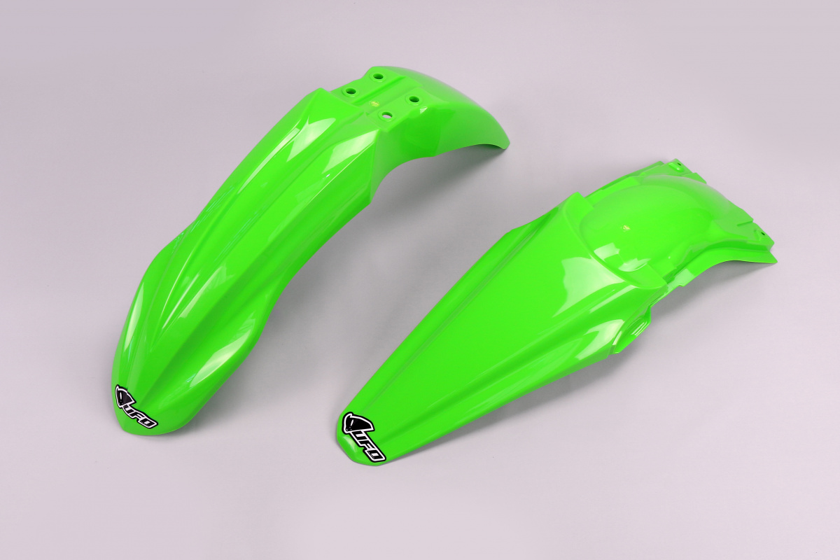 Kit Parafanghi OEM Color 16 per Kawasaki KXF 250 (2014-16) - KXF 450 (2013-15) - PLASTICHE REPLICA - KAFK220-026 - Ufo Plast