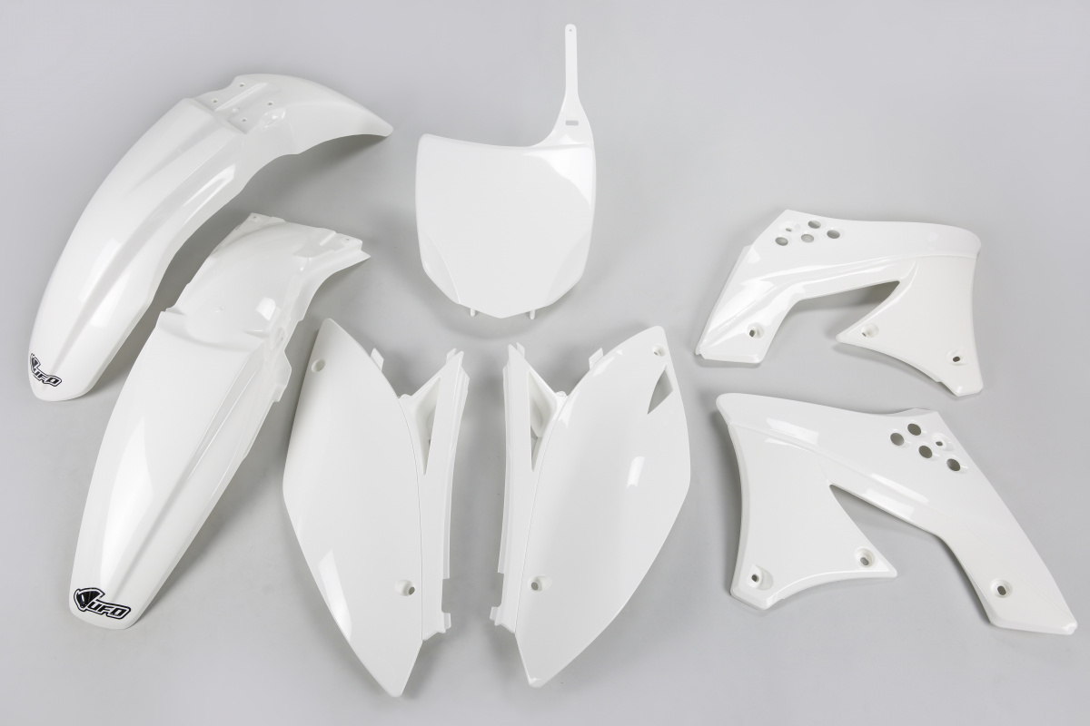 Kit Plastiche bianco per Kawasaki KXF 250 (2009-12) - PLASTICHE REPLICA - KAKIT212-047 - Ufo Plast