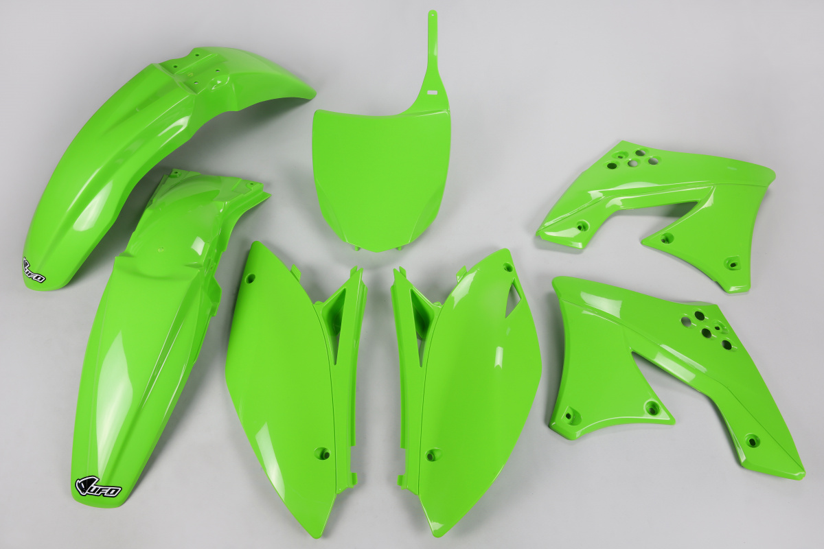 Kit Plastiche verde per Kawasaki KXF 250 (2009-12) - PLASTICHE REPLICA - KAKIT212-026 - Ufo Plast
