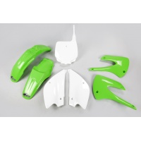Kit Plastiche OEM Color 01-09 & 11-12 per Kawasaki KX 85 (2001-13) - KX 100 (2001-13) - PLASTICHE REPLICA - KAKIT207K-999 - U...