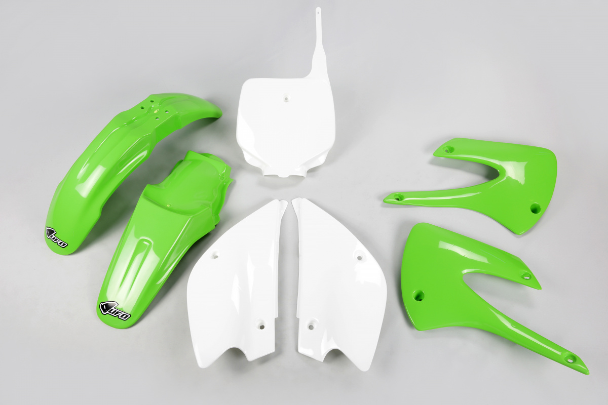 Kit Plastiche OEM Color 01-09 & 11-12 per Kawasaki KX 85 (2001-13) - KX 100 (2001-13) - PLASTICHE REPLICA - KAKIT207K-999 - U...