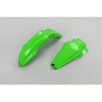 Fenders Kit green for Kawasaki KX 85 (2014-25) - KX 112 (2022-25) - REPLICA PLASTICS - KAFK222-026 - Ufo Plast