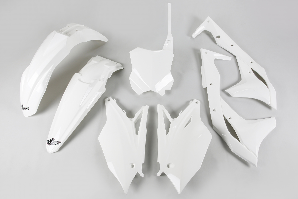 Kit Plastiche bianco per Kawasaki KXF 250 (2018-20) - PLASTICHE REPLICA - KAKIT225-047 - Ufo Plast