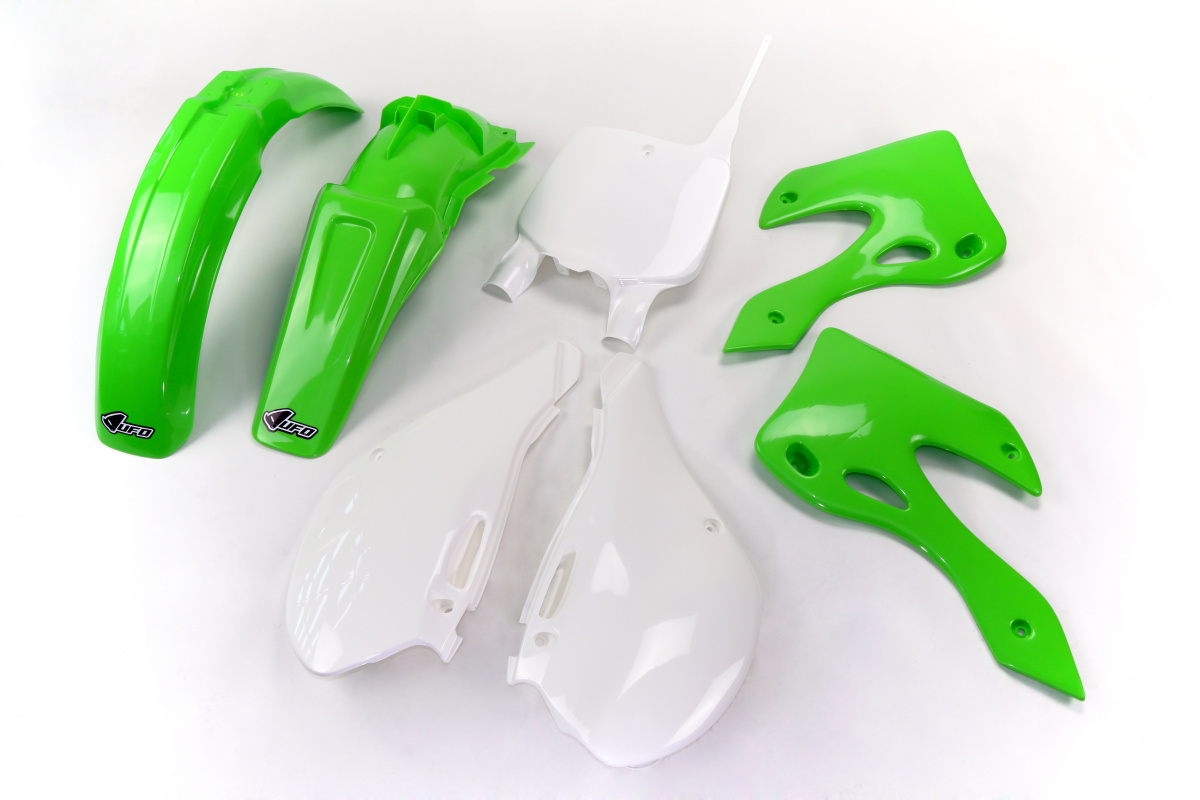 Kit Plastiche OEM Color per Kawasaki KX 125 (1999-02) - KX 250 (1999-02) - PLASTICHE REPLICA - KAKIT200-999 - Ufo Plast
