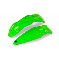 Fenders kit - neon green - Kawasaki - REPLICA PLASTICS - KAFK223-AFLU - UFO Plast