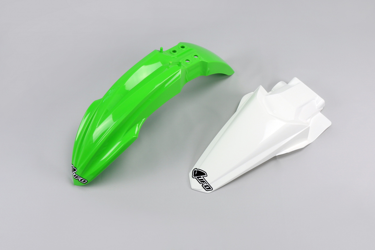 Kit Parafanghi OEM Color 14-15 per Kawasaki KX 85 (2014-25) - PLASTICHE REPLICA - KAFK222-999 - Ufo Plast