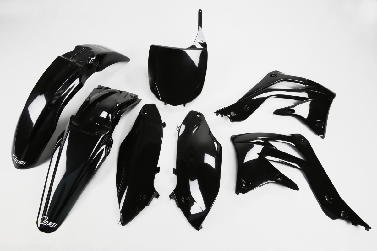 Plastic Kit black for Kawasaki KXF 450 (2012) - REPLICA PLASTICS - KAKIT217-001 - Ufo Plast