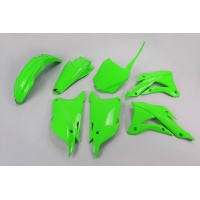 Plastic Kit OEM Color 21 for Kawasaki KX 85 (2014-21) - KX 100 (2014-21) - REPLICA PLASTICS - KAKIT222-026 - Ufo Plast Plastic Kit OEM Color 21 for Kawasaki KX 85 (2014-21) - KX 100 (2014-21) - REPLICA PLASTICS - KAKIT222-026 - Ufo Plast