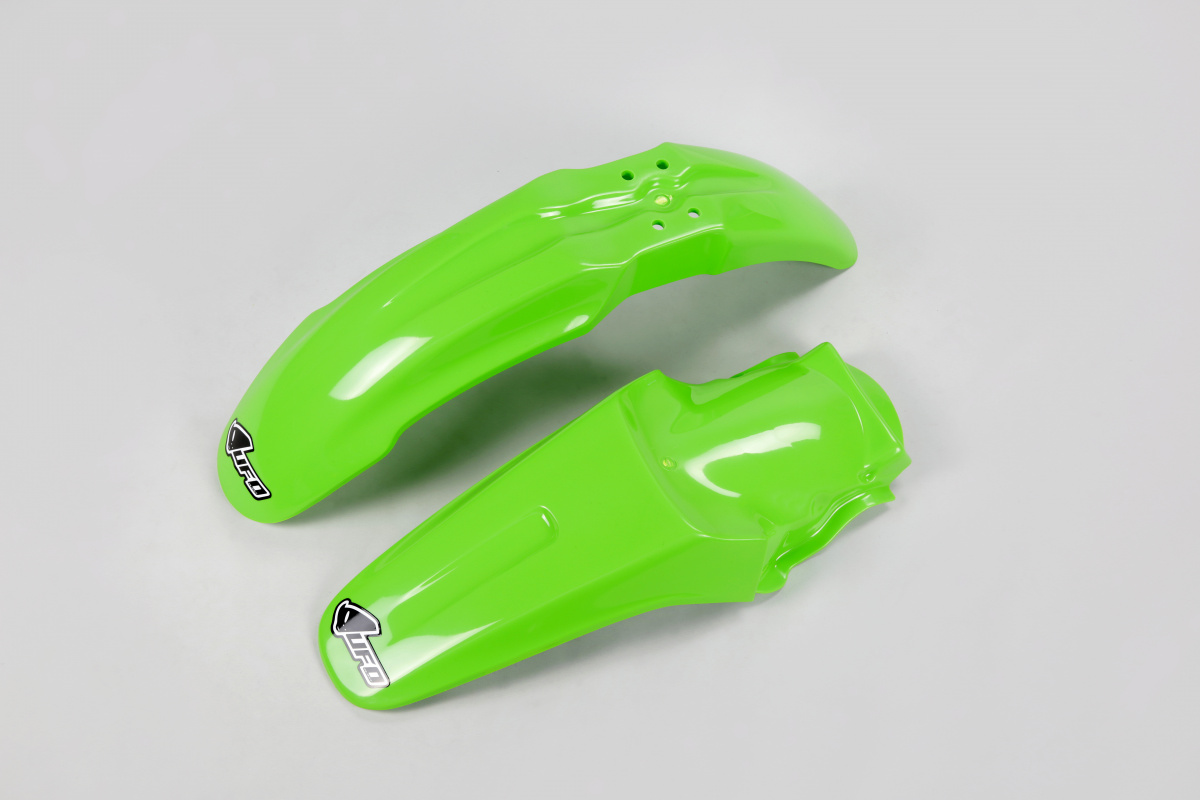 Kit Parafanghi OEM Color per Kawasaki KX 85 (2000-12) - PLASTICHE REPLICA - KAFK207K-999 - Ufo Plast