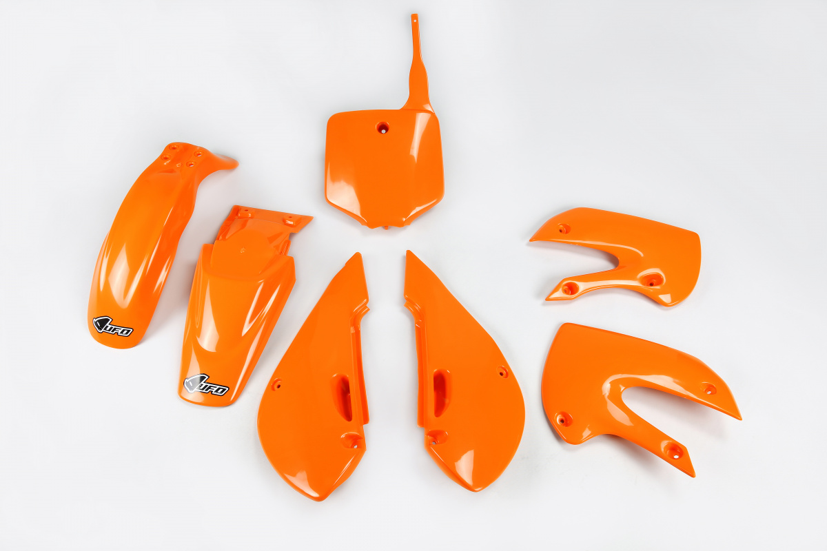 Kit Plastiche arancio per Kawasaki KLX 110 (2001-09) - PLASTICHE REPLICA - KA37002-127 - Ufo Plast