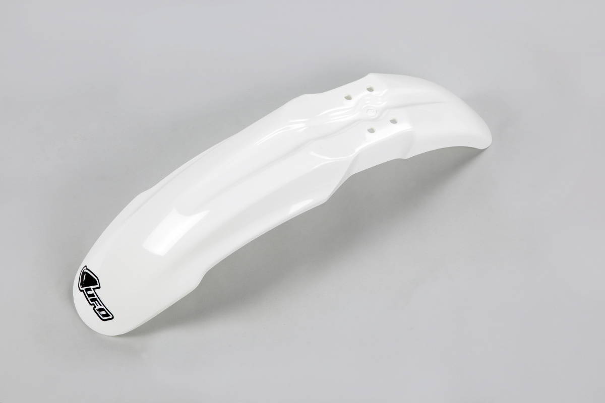 Parafanghi Anteriori bianco per Kawasaki KX 85 (1998-13) - KX 100 (2001-13) - PLASTICHE REPLICA - KA02757K-047 - Ufo Plast