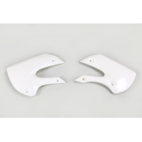 Convogliatori Radiatore bianco per Kawasaki KX 65 (2001-25) - KLX 110 (2001-09) - PLASTICHE REPLICA - KA03733-047 - Ufo Plast