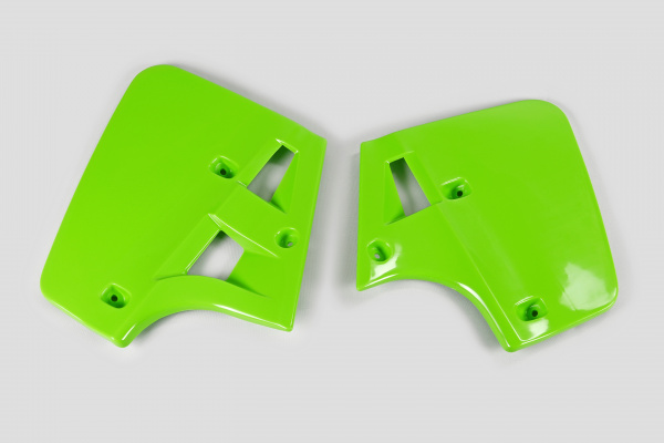 Radiator covers - green - Kawasaki - REPLICA PLASTICS - KA02703-026 - UFO Plast