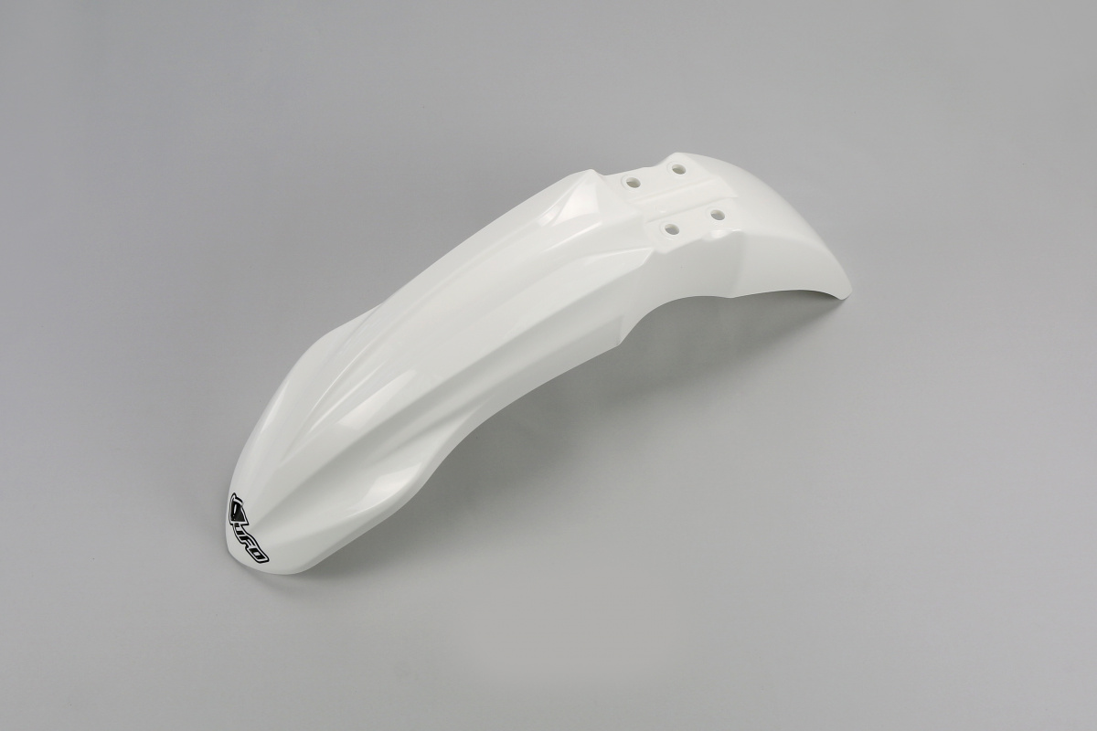 Parafanghi Anteriori bianco per Kawasaki KXF 250 (2013-16) - KXF 450 (2013-15) - PLASTICHE REPLICA - KA04723-047 - Ufo Plast