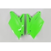 Fiancatine laterali - verde fluo - Kawasaki - PLASTICHE REPLICA - KA04737-AFLU - UFO Plast