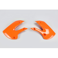 Radiator covers - orange 127 - Kawasaki - REPLICA PLASTICS - KA03733-127 - UFO Plast