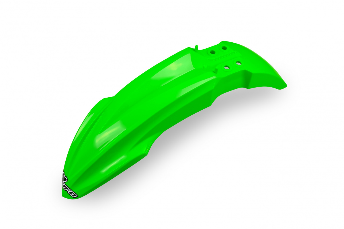 Parafanghi Anteriori verde fluoro per Kawasaki KX 85 (2014-25) - KX 100 (2014-21) - KX 112 (2022-25) - PLASTICHE REPLICA - KA...