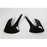 Radiator Covers black for Kawasaki KX 85 (2001-13) - KX 100 (2001-13) - REPLICA PLASTICS - KA03717-001 - Ufo Plast