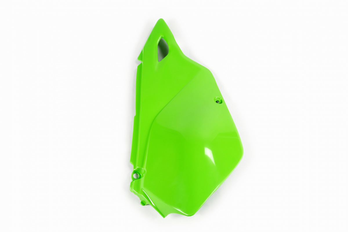 Side Panels green for Kawasaki KLX 400R (2003-25) - REPLICA PLASTICS - KA03745-026 - Ufo Plast