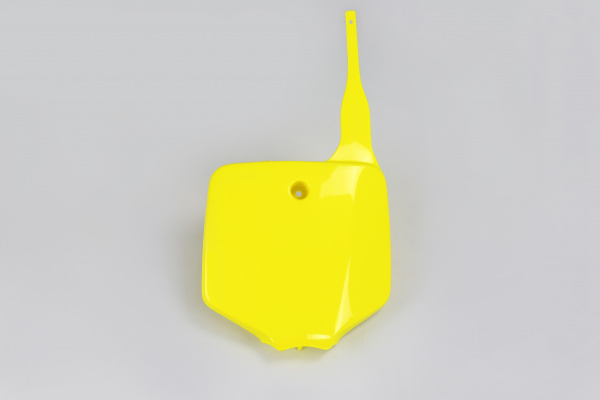Front number plate - yellow 102 - Kawasaki - REPLICA PLASTICS - KA03732-102 - UFO Plast