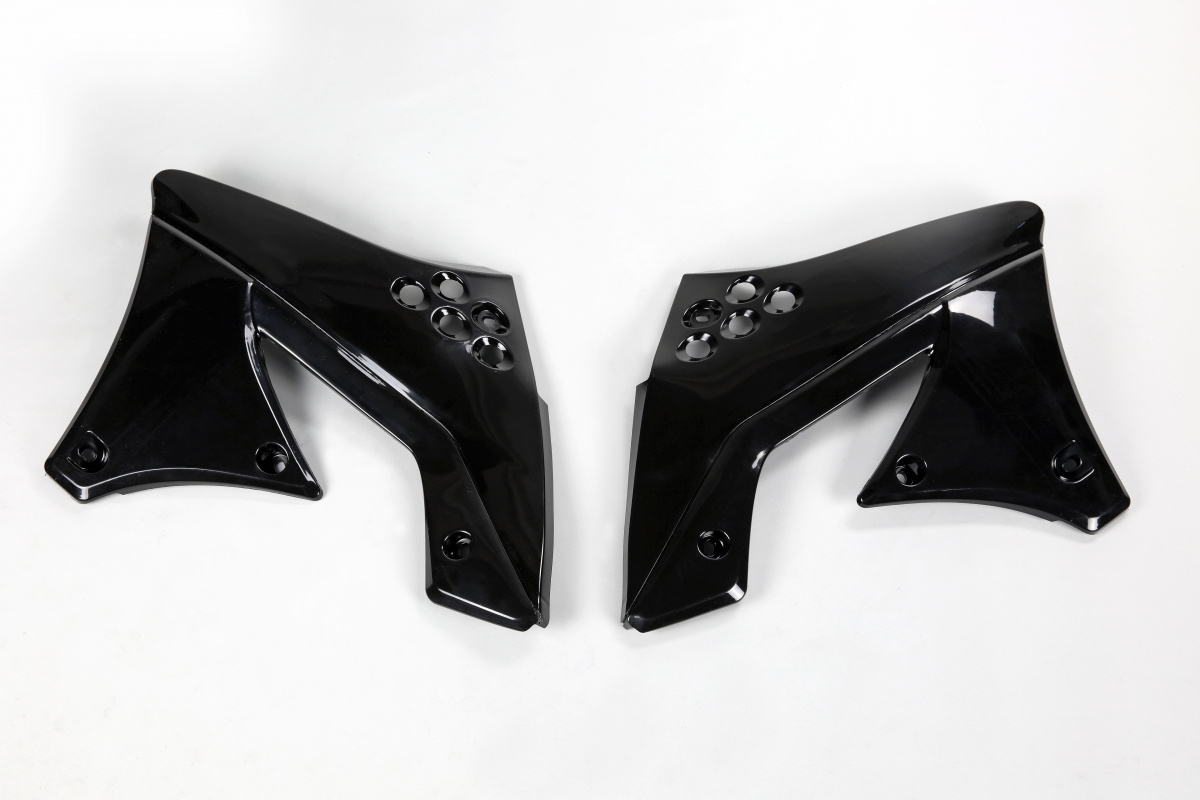 Convogliatori Radiatore nero per Kawasaki KXF 250 (2009-12) - PLASTICHE REPLICA - KA04703-001 - Ufo Plast