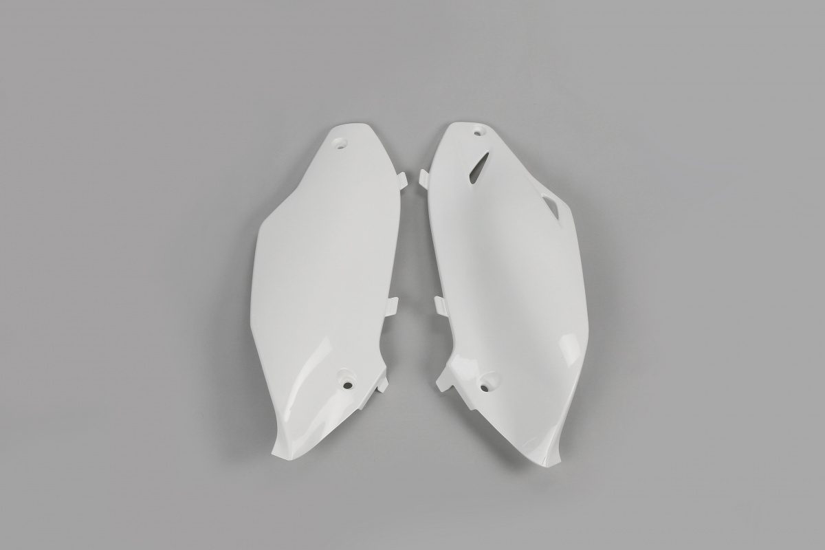 Side Panels white for Kawasaki KXF 250 (2013-16) - KXF 450 (2012-15) - REPLICA PLASTICS - KA04720-047 - Ufo Plast