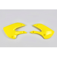 Convogliatori Radiatore giallo per Kawasaki KX 65 (2001-25) - KLX 110 (2001-09) - PLASTICHE REPLICA - KA03733-102 - Ufo Plast