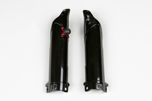 Fork slider protectors + quick starter - black - Kawasaki - REPLICA PLASTICS - KA04732-001 - UFO Plast