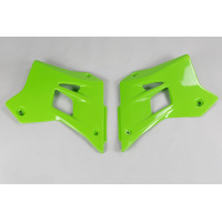 Convogliatori radiatore - verde - Kawasaki - PLASTICHE REPLICA - KA02787-026 - UFO Plast