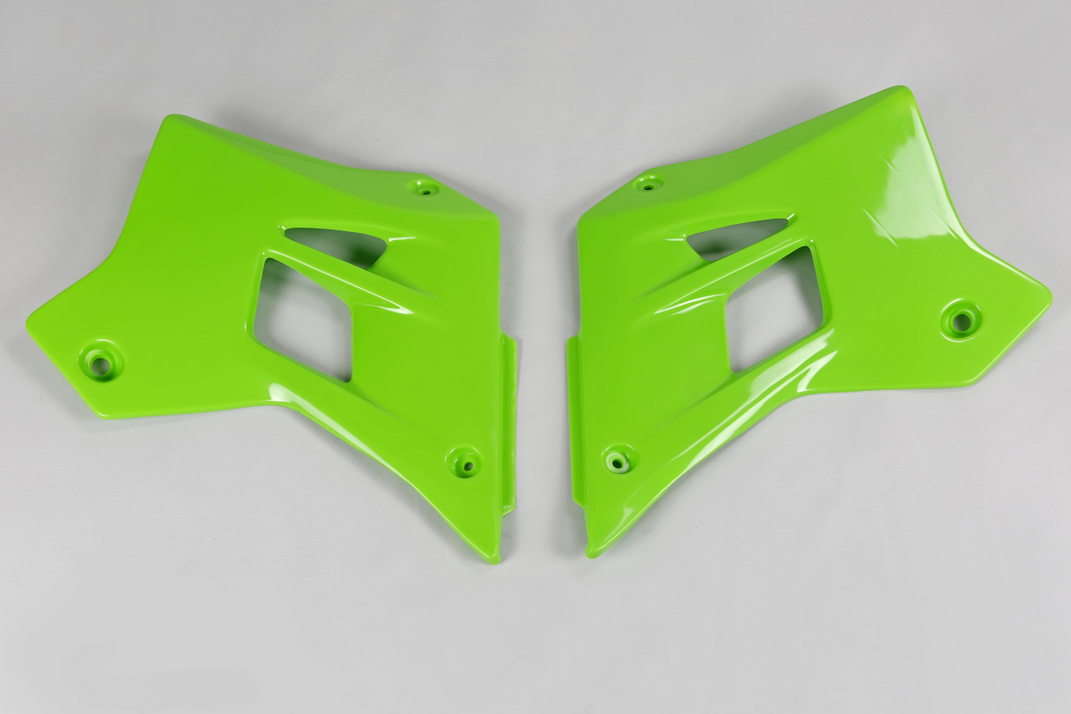 Convogliatori Radiatore verde per Kawasaki KDX 200 (1995-18) - PLASTICHE REPLICA - KA02787-026 - Ufo Plast