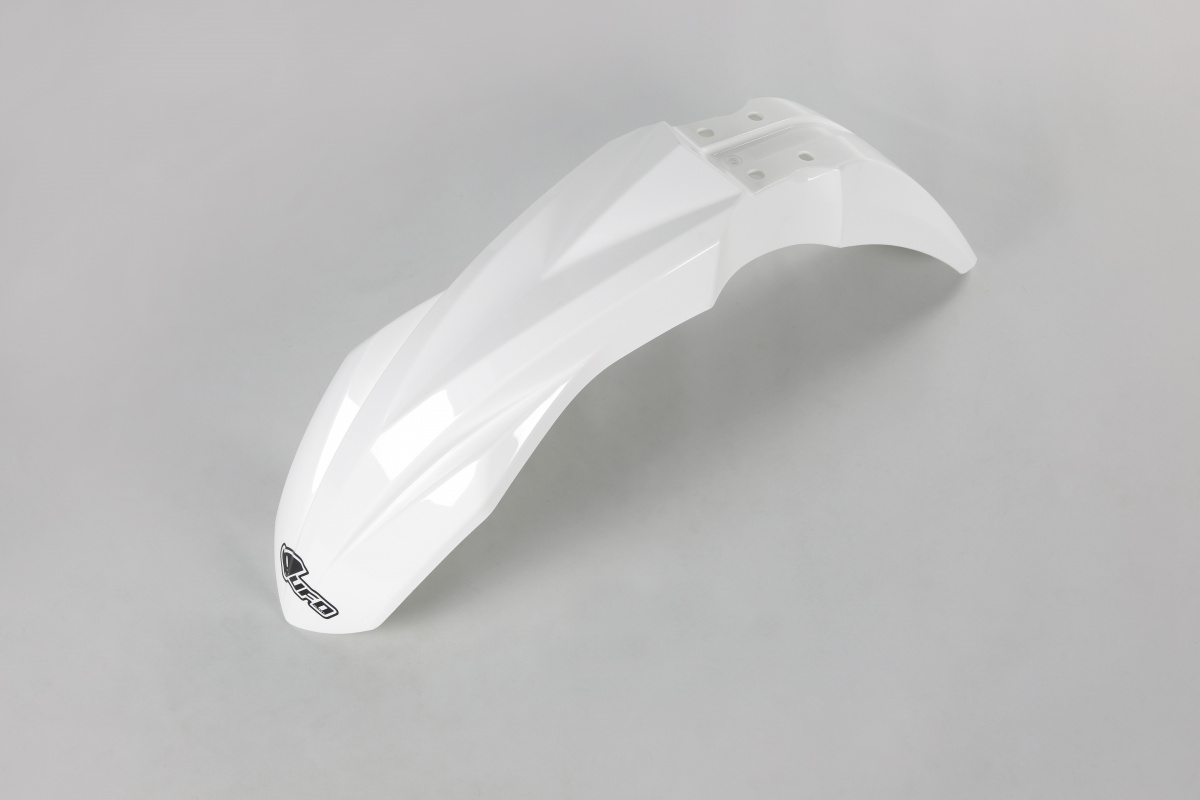 Parafanghi Anteriori bianco per Kawasaki KXF 250 (2017) - KXF 450 (2016-17) - PLASTICHE REPLICA - KA04733-047 - Ufo Plast