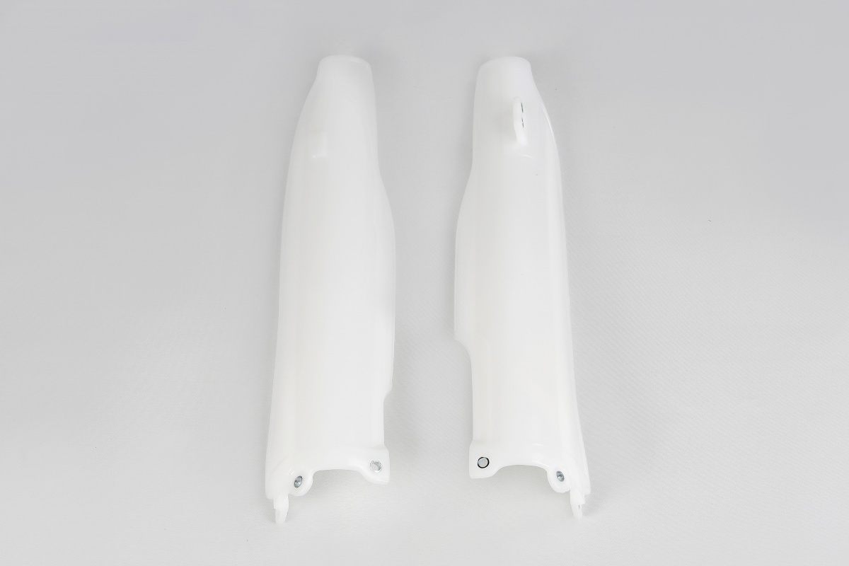 Fork Slider Protectors neutral for Kawasaki KLX 450R (2007-25) - KXF 250 (2006-08) - KXF 450 (2006-08) - REPLICA PLASTICS - K...