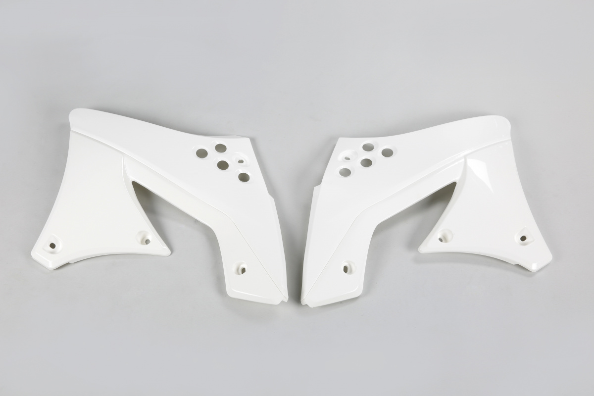 Convogliatori Radiatore bianco per Kawasaki KXF 250 (2009-12) - PLASTICHE REPLICA - KA04703-047 - Ufo Plast