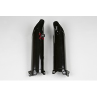 Fork slider protectors + quick starter - black - Kawasaki - REPLICA PLASTICS - KA04702-001 - UFO Plast