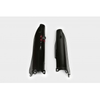 Fork slider protectors + quick starter - black - Kawasaki - REPLICA PLASTICS - KA03775-001 - UFO Plast