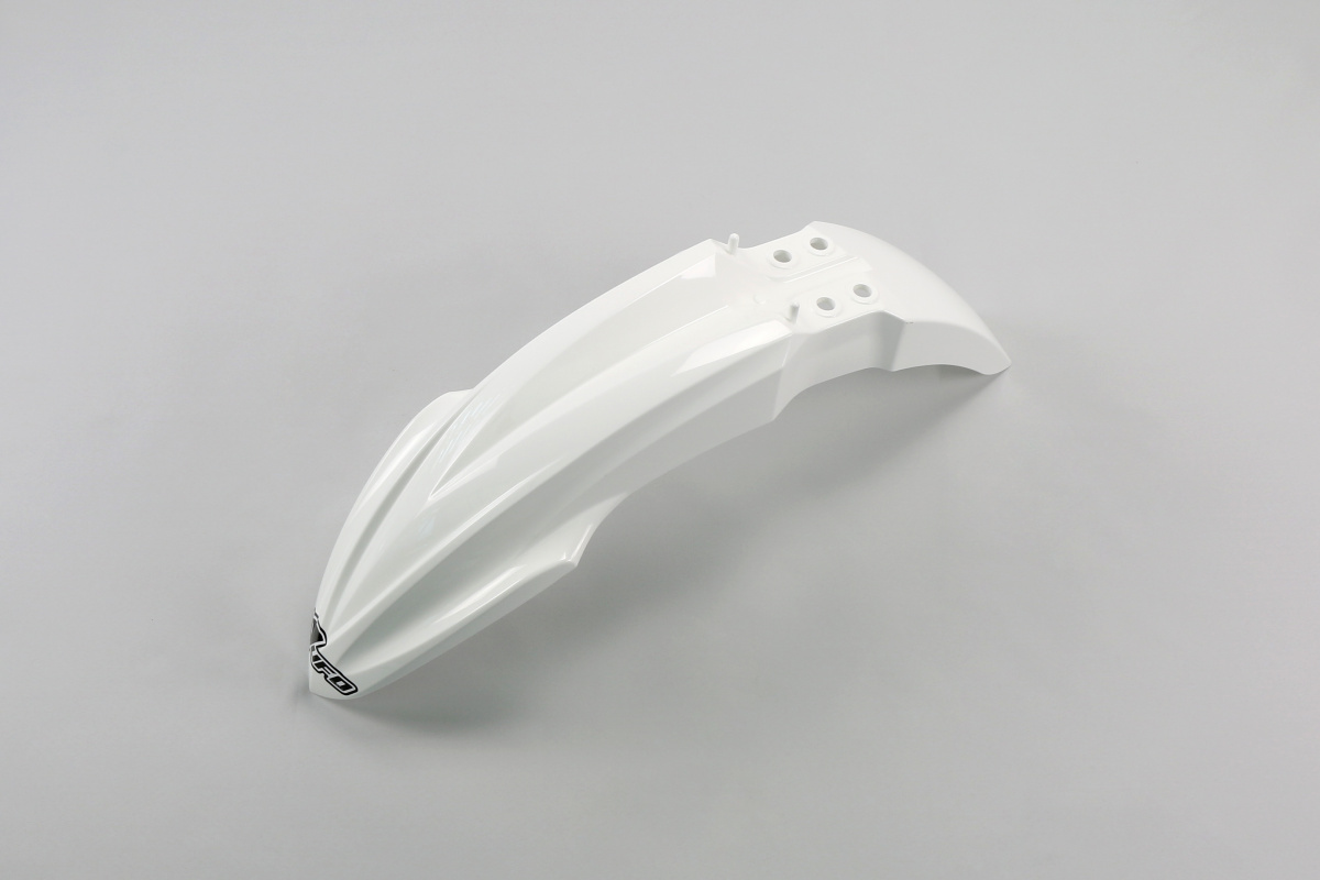 Parafanghi Anteriori bianco per Kawasaki KX 85 (2014-25) - KX 100 (2014-21) - KX 112 (2022-25) - PLASTICHE REPLICA - KA04726-...