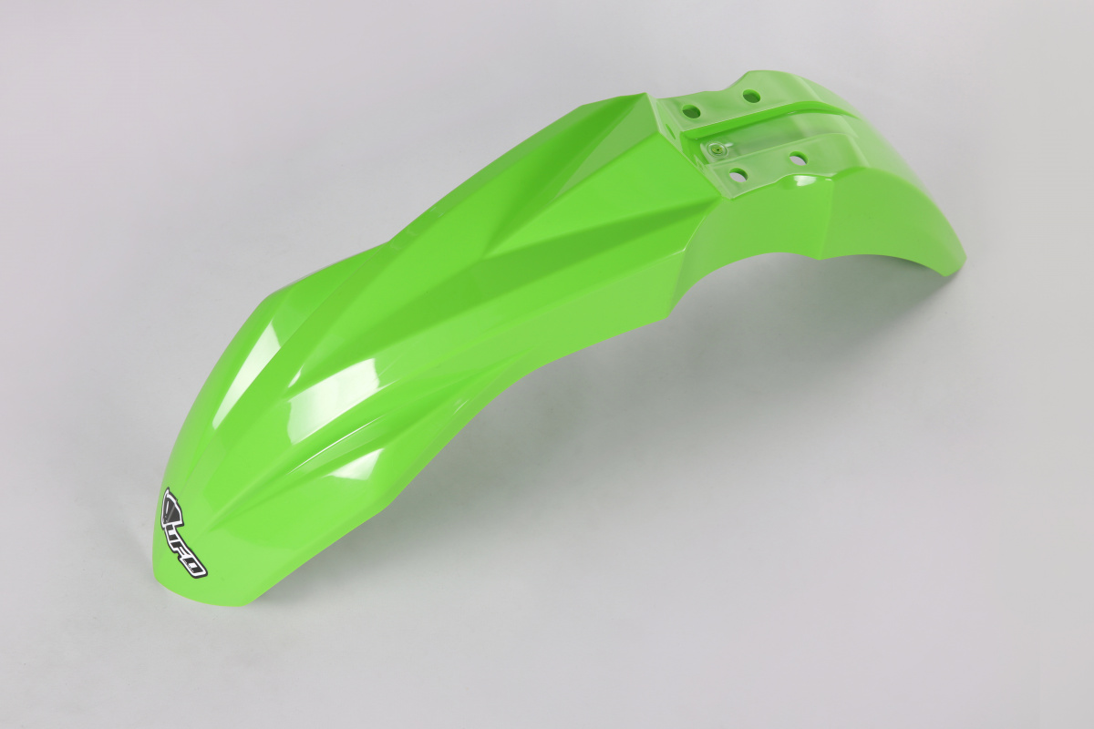 Parafanghi Anteriori verde per Kawasaki KXF 250 (2017) - KXF 450 (2016-17) - PLASTICHE REPLICA - KA04733-026 - Ufo Plast