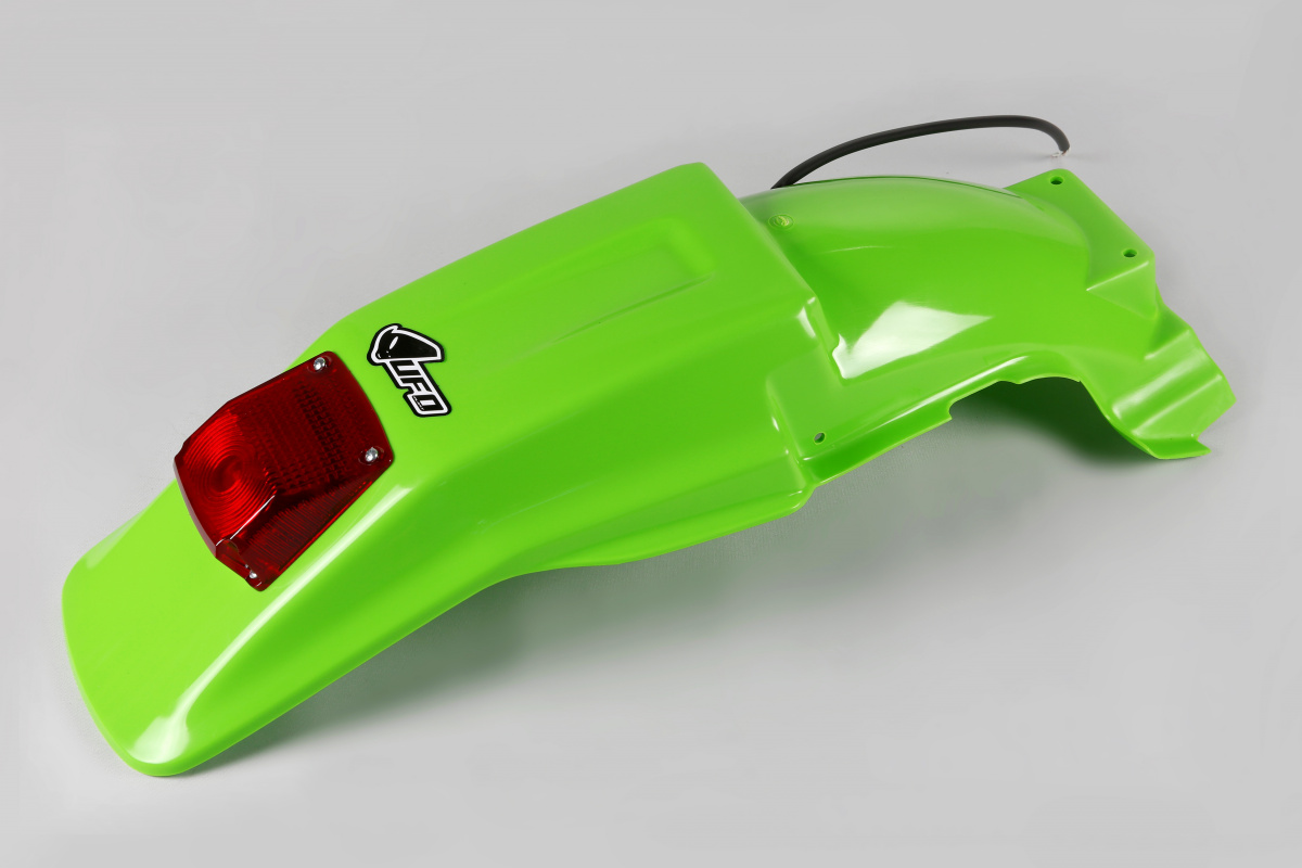 Rear Fender green for Kawasaki KDX 200 (1990-94) - REPLICA PLASTICS - KA02715-026 - Ufo Plast