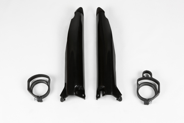 Fork slider protectors - black - Kawasaki - REPLICA PLASTICS - KA02770-001 - UFO Plast