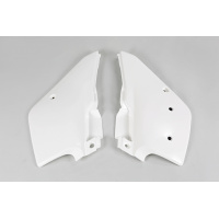 Fiancatine Laterali bianco per Kawasaki KDX 200 (1995-25) - PLASTICHE REPLICA - KA02788-047 - Ufo Plast