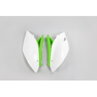 Fiancatine laterali / Bianco-verde - oem - Kawasaki - PLASTICHE REPLICA - KA04700-999 - UFO Plast
