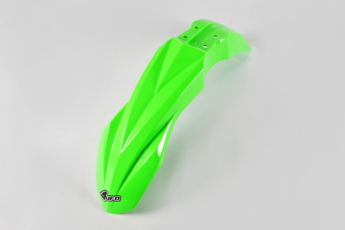 Parafango anteriore - verde fluo - Kawasaki - PLASTICHE REPLICA - KA04748-AFLU - UFO Plast
