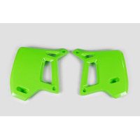 Radiator covers - green - Kawasaki - REPLICA PLASTICS - KA02714-026 - UFO Plast