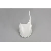 Portanumero Anteriore bianco per Kawasaki KXF 250 (2013-16) - KXF 450 (2013-15) - PLASTICHE REPLICA - KA04724-047 - Ufo Plast
