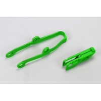 Kit cruna catena+fascia forcella - verde - Kawasaki - PLASTICHE REPLICA - KA04710-026 - UFO Plast